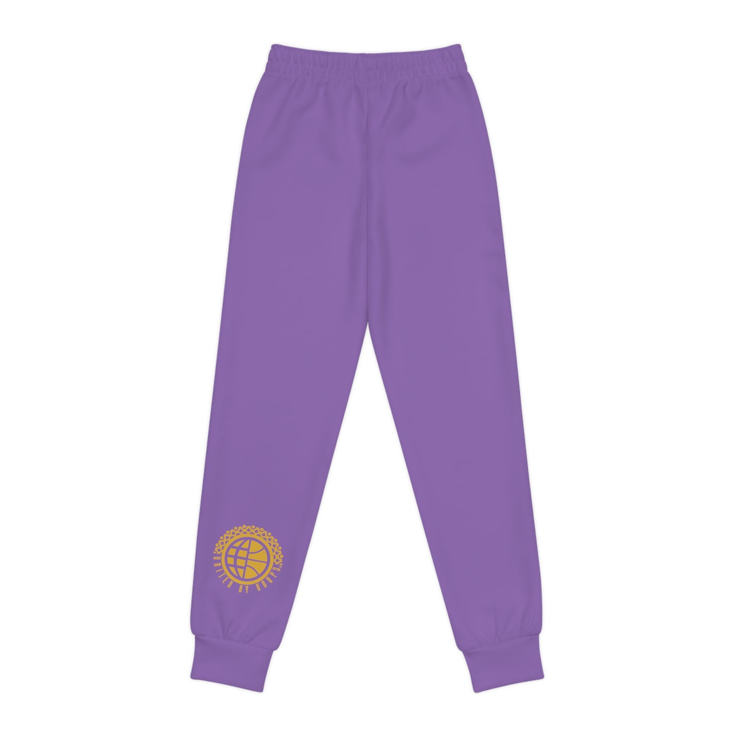 Scripted Purp 'n' Gold Youth Joggers