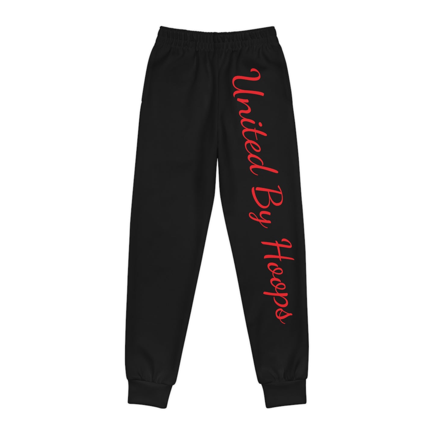 Scripted Black 'n' Red Youth Joggers