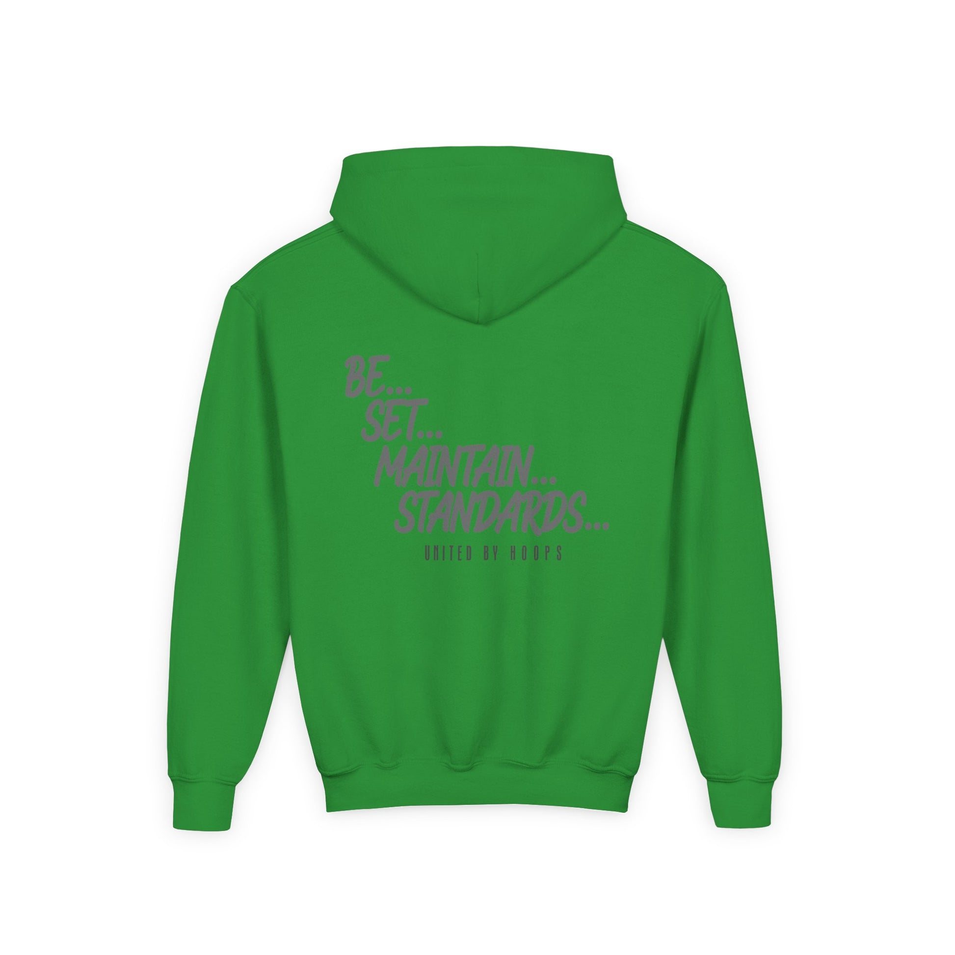 NYC United By Hoops Vintage Grey Youth Unisex Hoodie Printify