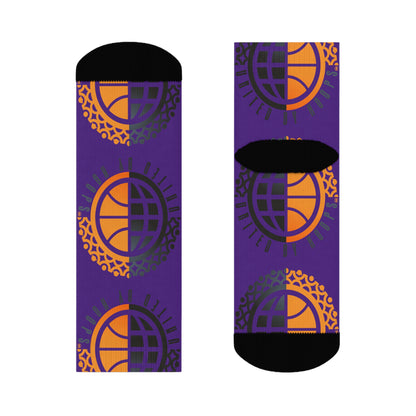 United By Hoops Purp O.G. Unisex Crew Socks