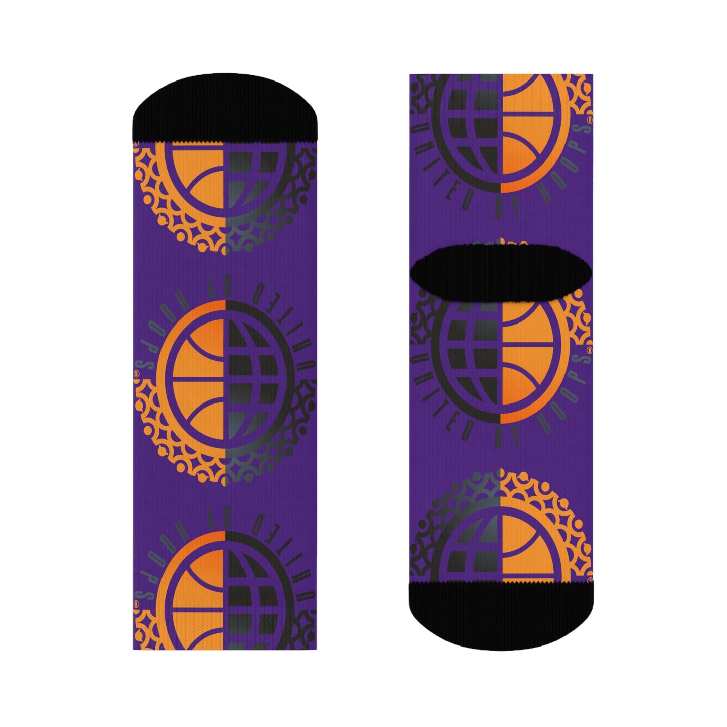 United By Hoops Purp O.G. Unisex Crew Socks