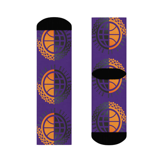United By Hoops Purp O.G. Unisex Crew Socks