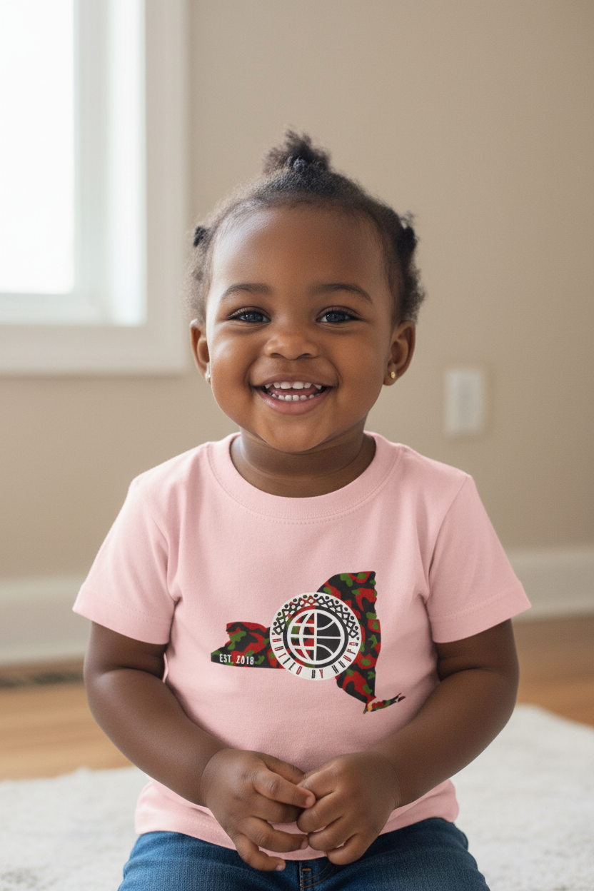 United By Hoops NYC Pan African Unisex Toddler Tee Printify
