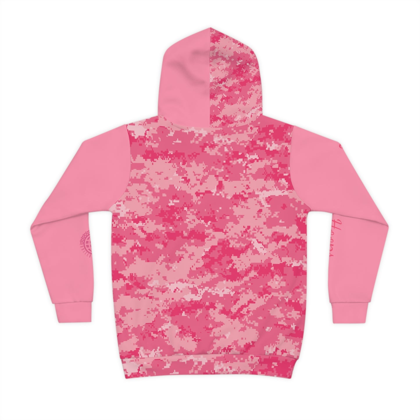 Camo in Pink Youth Hoodie