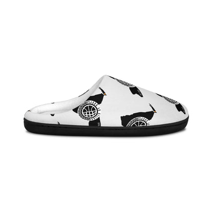 United By Hoops Blackout Indoor Slippers Printify