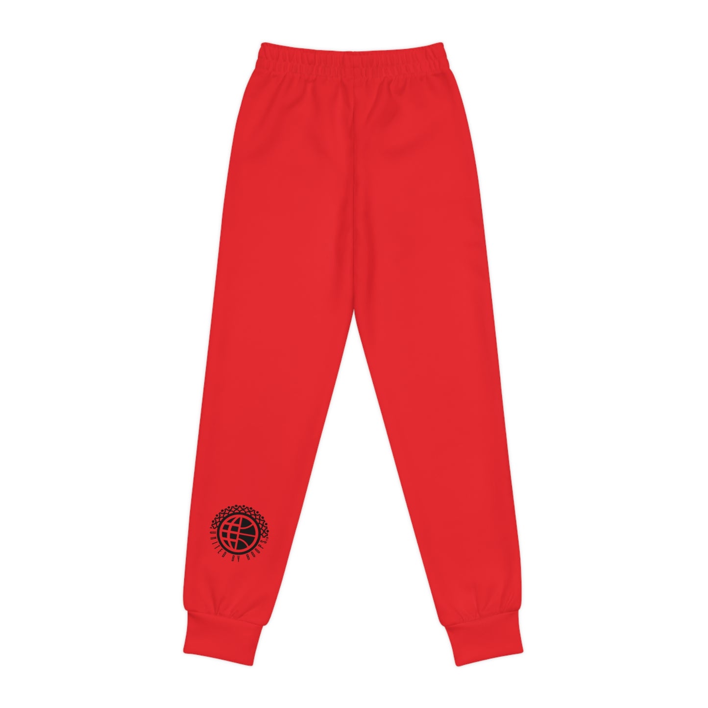 Scripted Red 'n' Black Youth Joggers