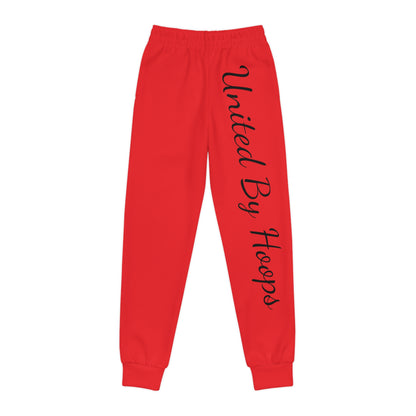 Scripted Red 'n' Black Youth Joggers