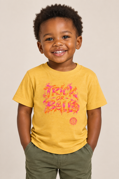 Trick or Ball Halloween Toddler Limited Edition Tee Printify