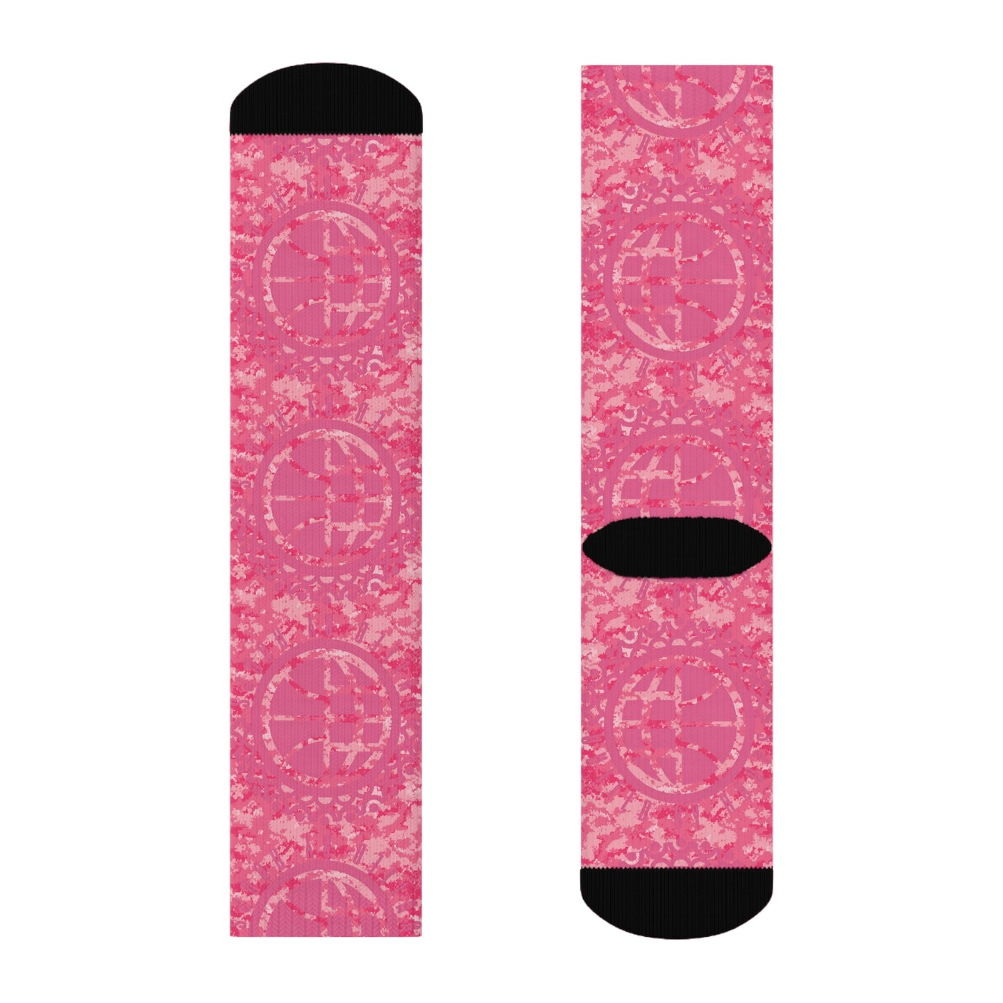 United By Hoops Camo Pink Unisex Socks