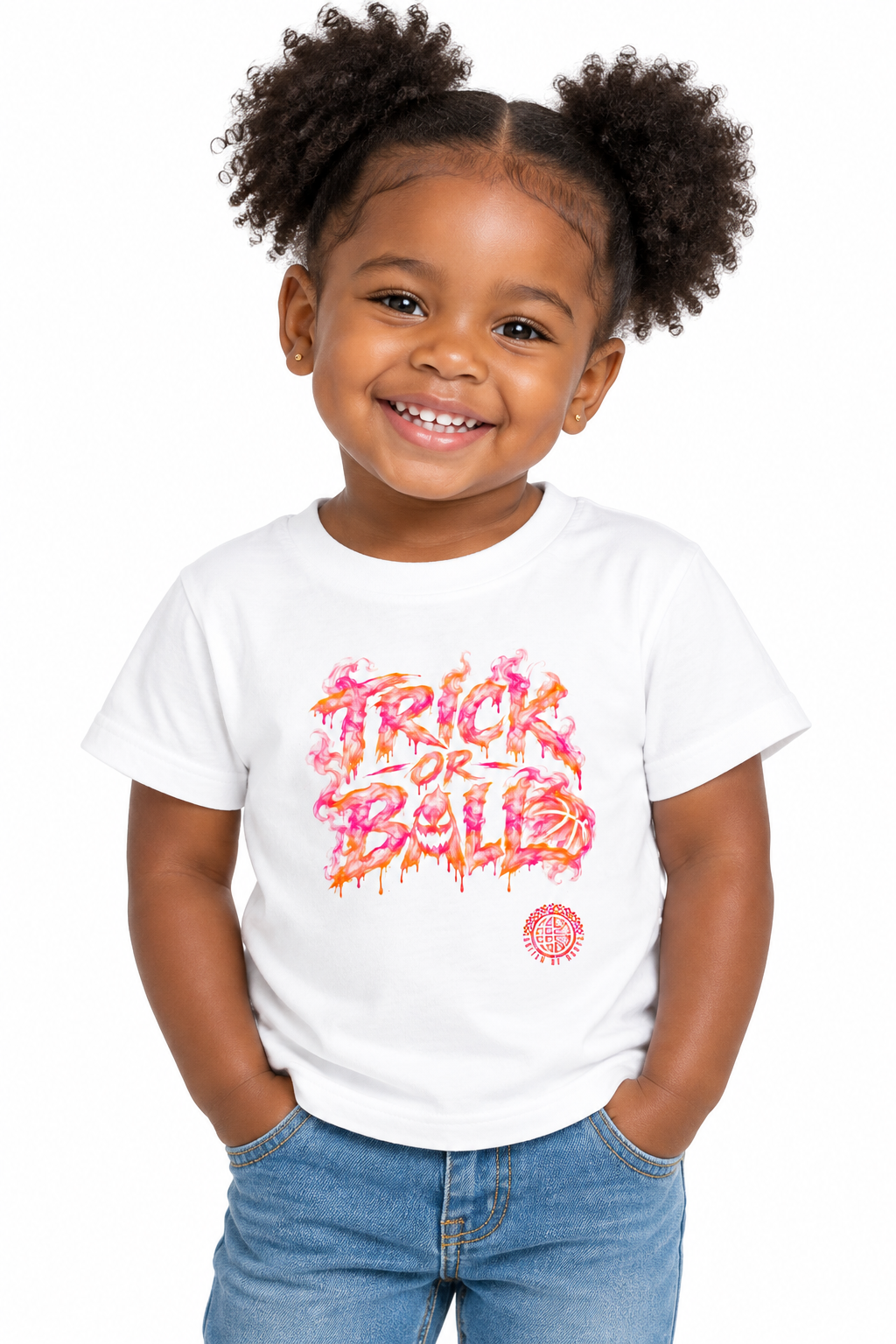Trick or Ball Halloween Toddler Limited Edition Tee Printify