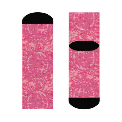 United By Hoops Camo Pink Unisex Socks