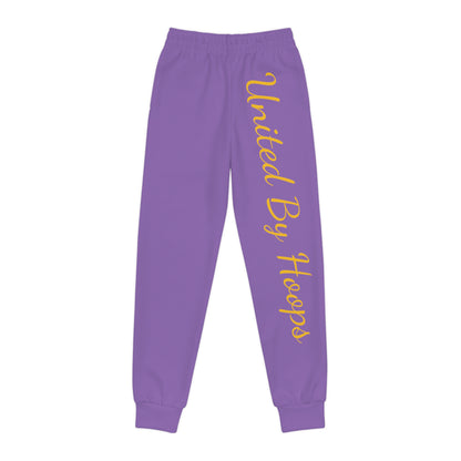 Scripted Purp 'n' Gold Youth Joggers