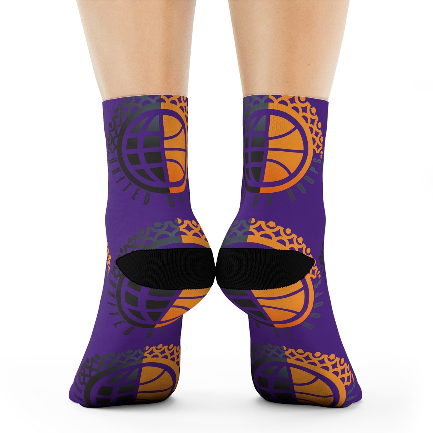 United By Hoops Purp O.G. Unisex Crew Socks
