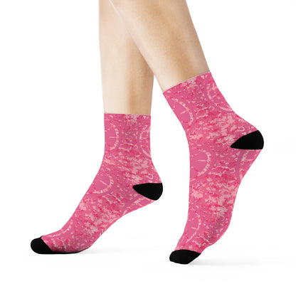 United By Hoops Camo Pink Unisex Socks