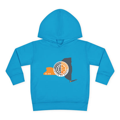 NYC United By Hoops Toddler Pullover Fleece Hoodie Printify