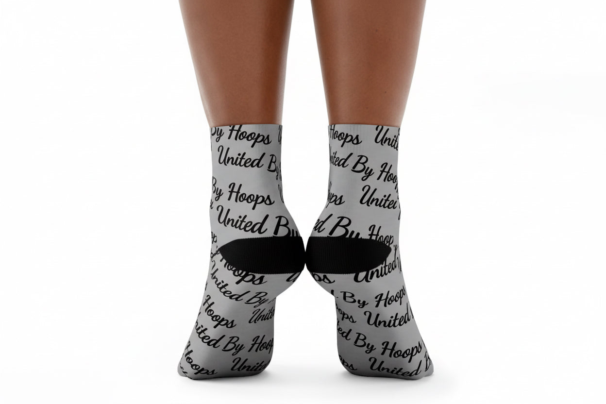 Scripted Grey UBH Socks