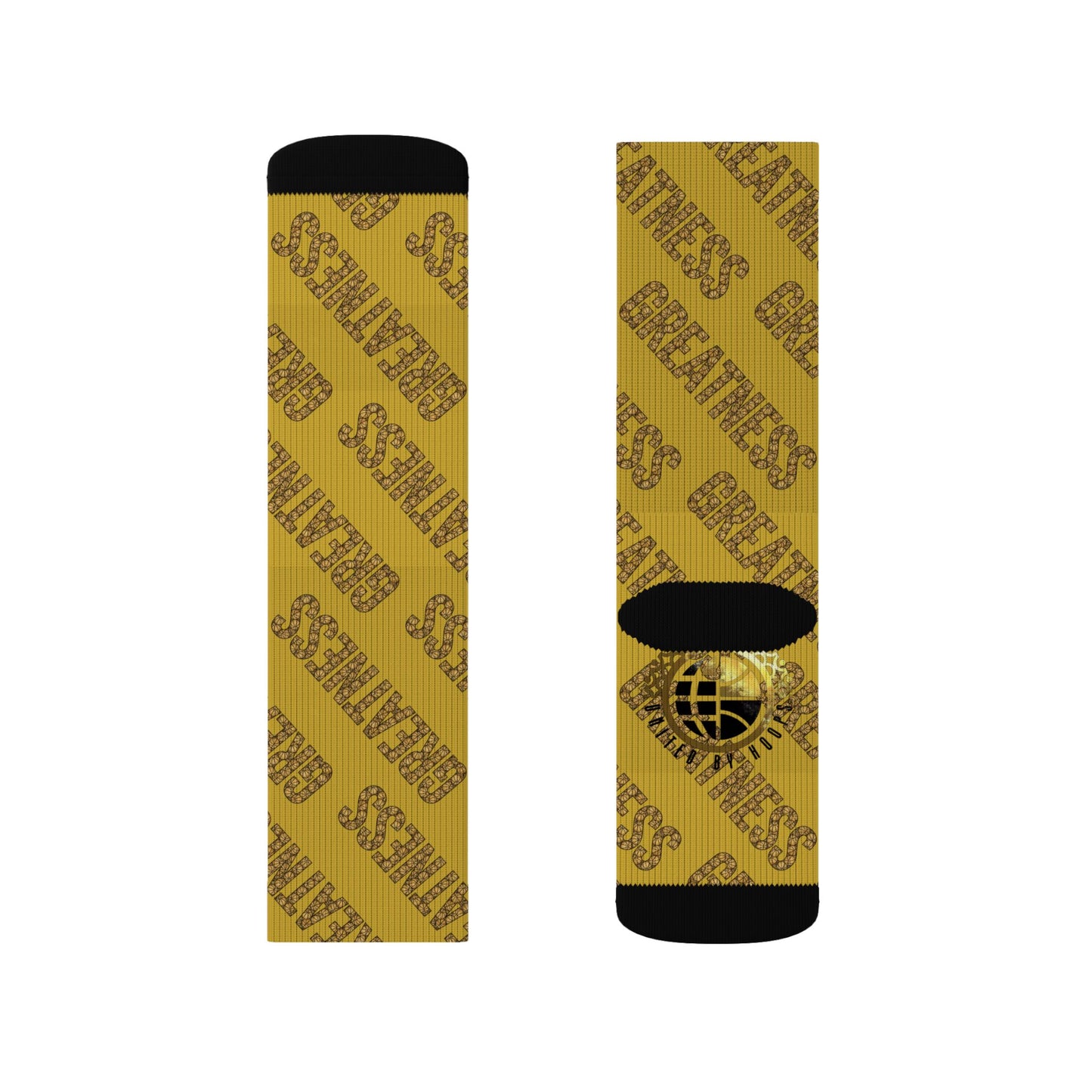 Greatness in Gold Unisex Socks