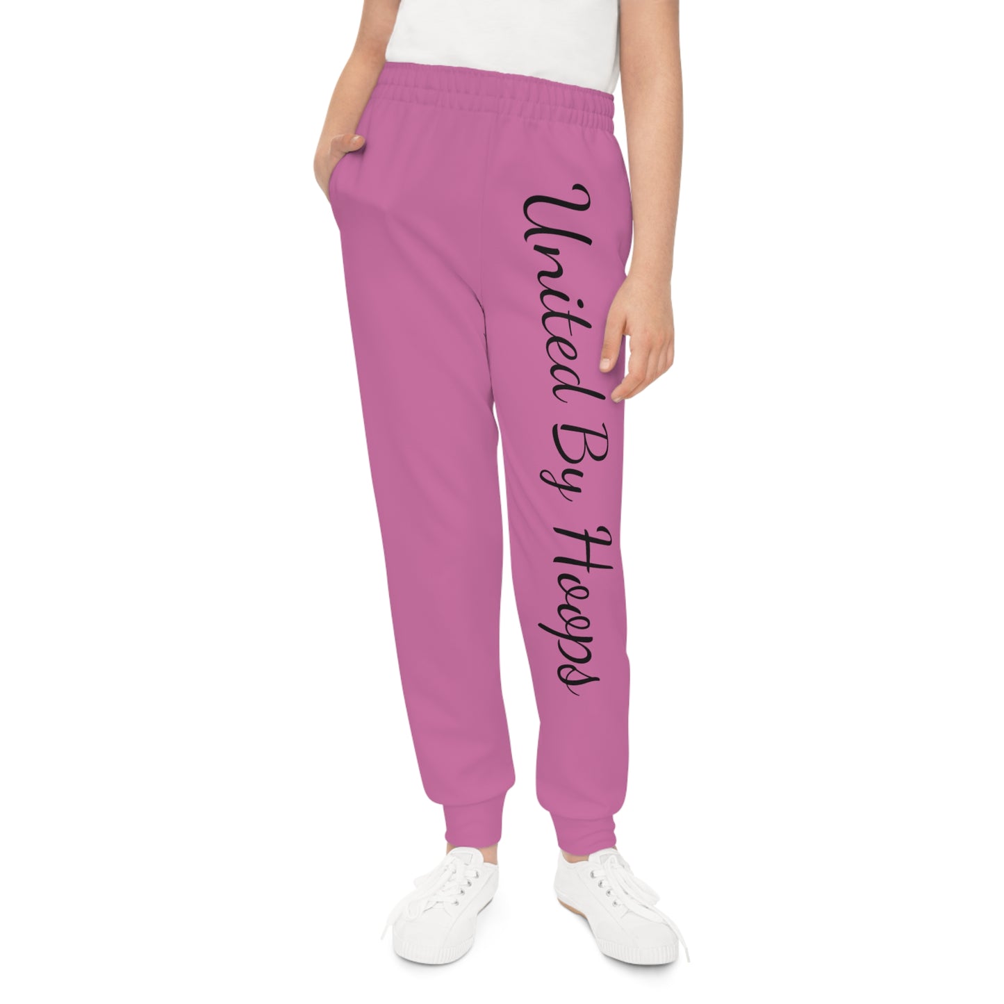 Scripted Pink 'n' Black Youth Joggers