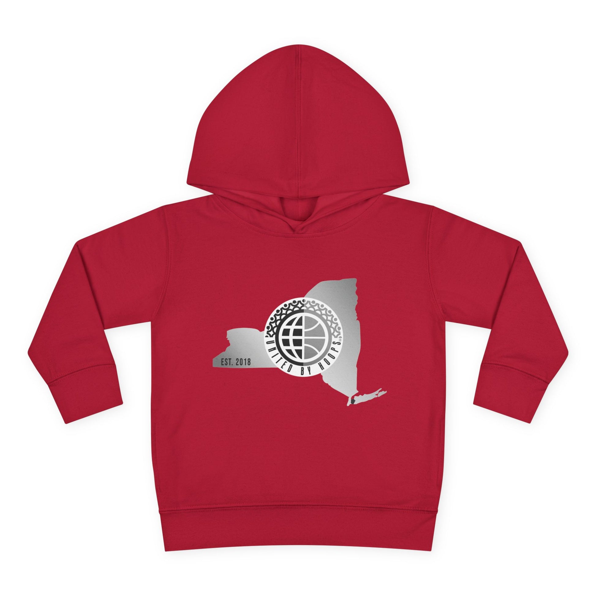 NYC United By Hoops Vintage Grey Toddler Hoodie Printify