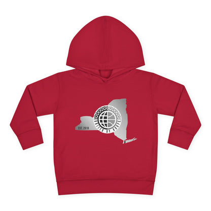 NYC United By Hoops Vintage Grey Toddler Hoodie Printify