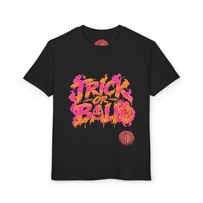 Trick or Ball Halloween Youth Limited Edition T-Shirt Printify