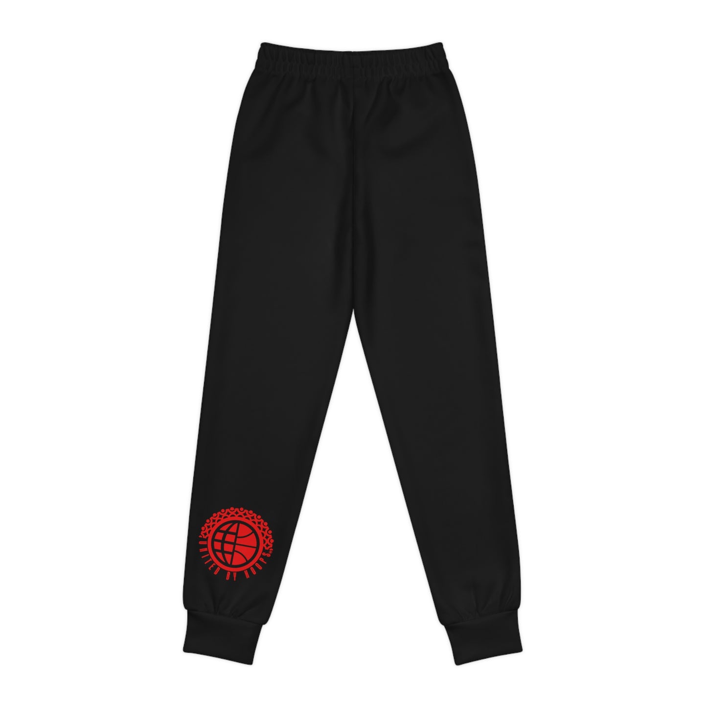 Scripted Black 'n' Red Youth Joggers