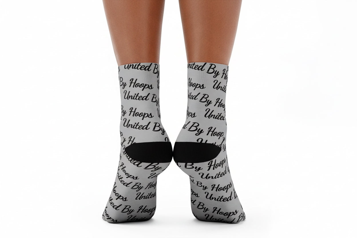 Scripted Grey UBH Socks