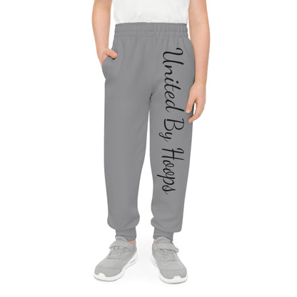 Scripted Grey 'n' Black Youth Joggers