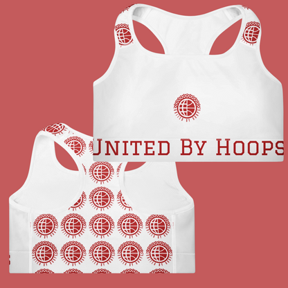 Candy Red Padded Sports Bra United By Hoops, LLC