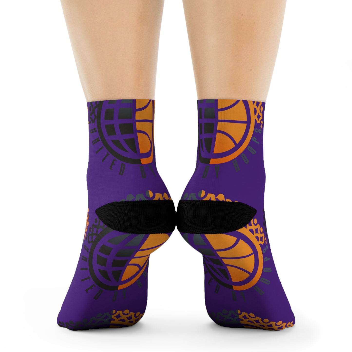 United By Hoops Purp O.G. Unisex Crew Socks