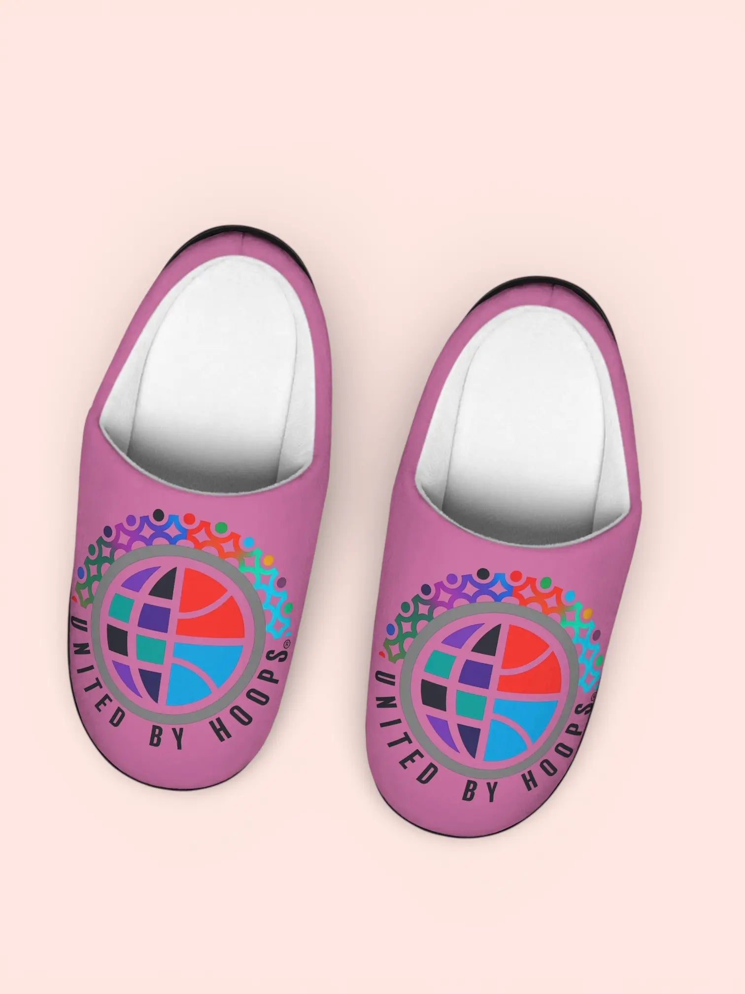 Nueve Pink Indoor Slippers Printify