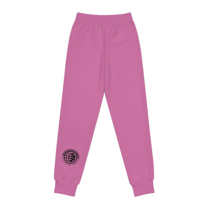 Scripted Pink 'n' Black Youth Joggers