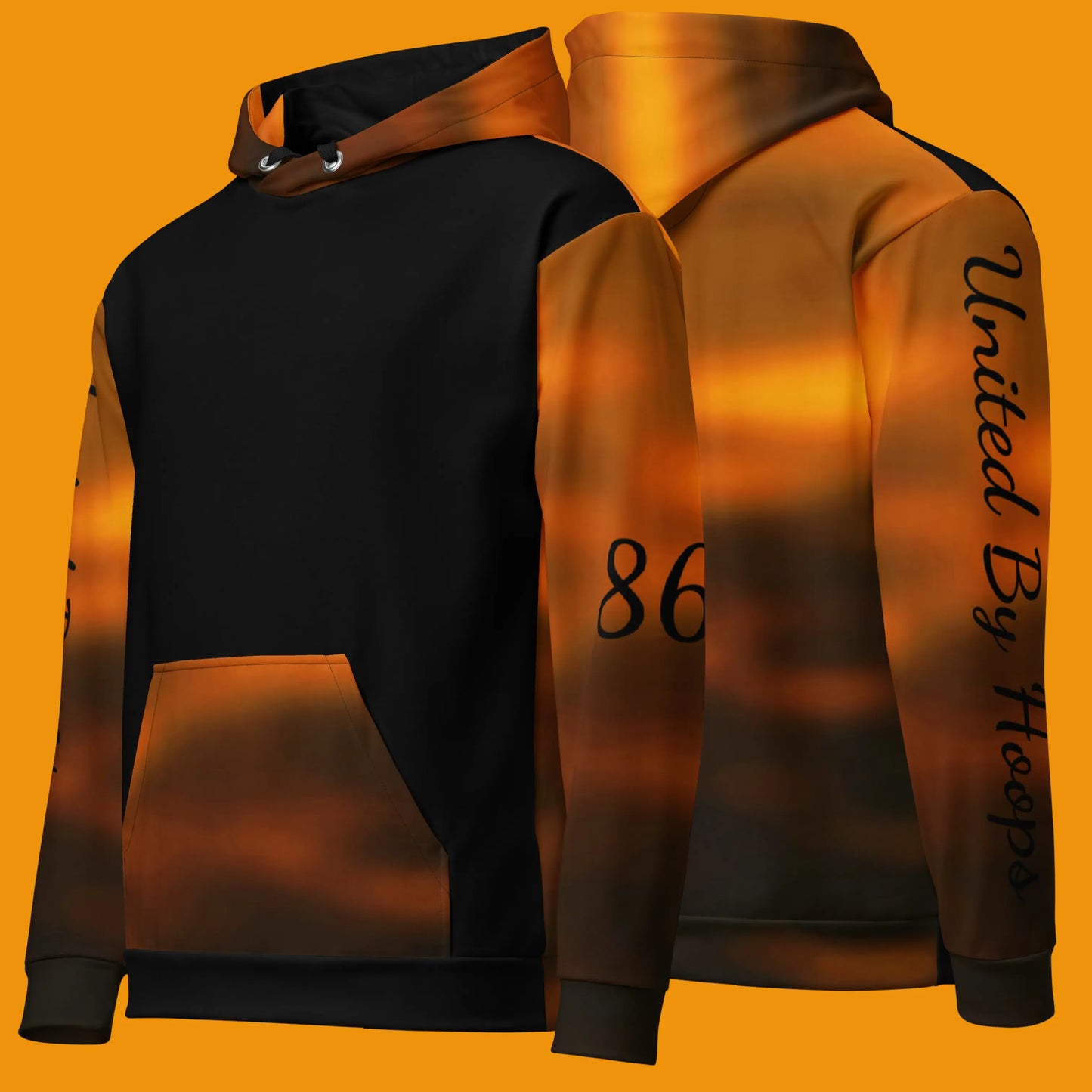 Scripted Personalize Unisex Hoodie United By Hoops, LLC