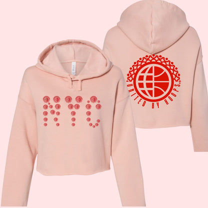 NYC Red Blend Cropped Hoodie