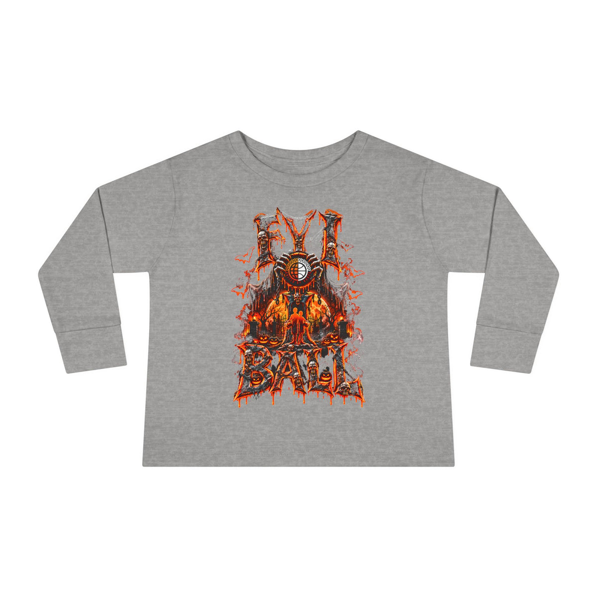 F.Y.I. I Ball Halloween Toddler Long Sleeve Tee Printify