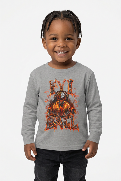 F.Y.I. I Ball Halloween Toddler Long Sleeve Tee Printify