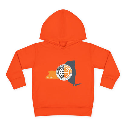 NYC United By Hoops Toddler Pullover Fleece Hoodie Printify