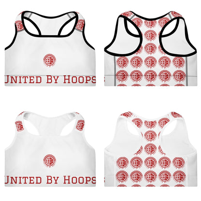 Candy Red Padded Sports Bra United By Hoops, LLC
