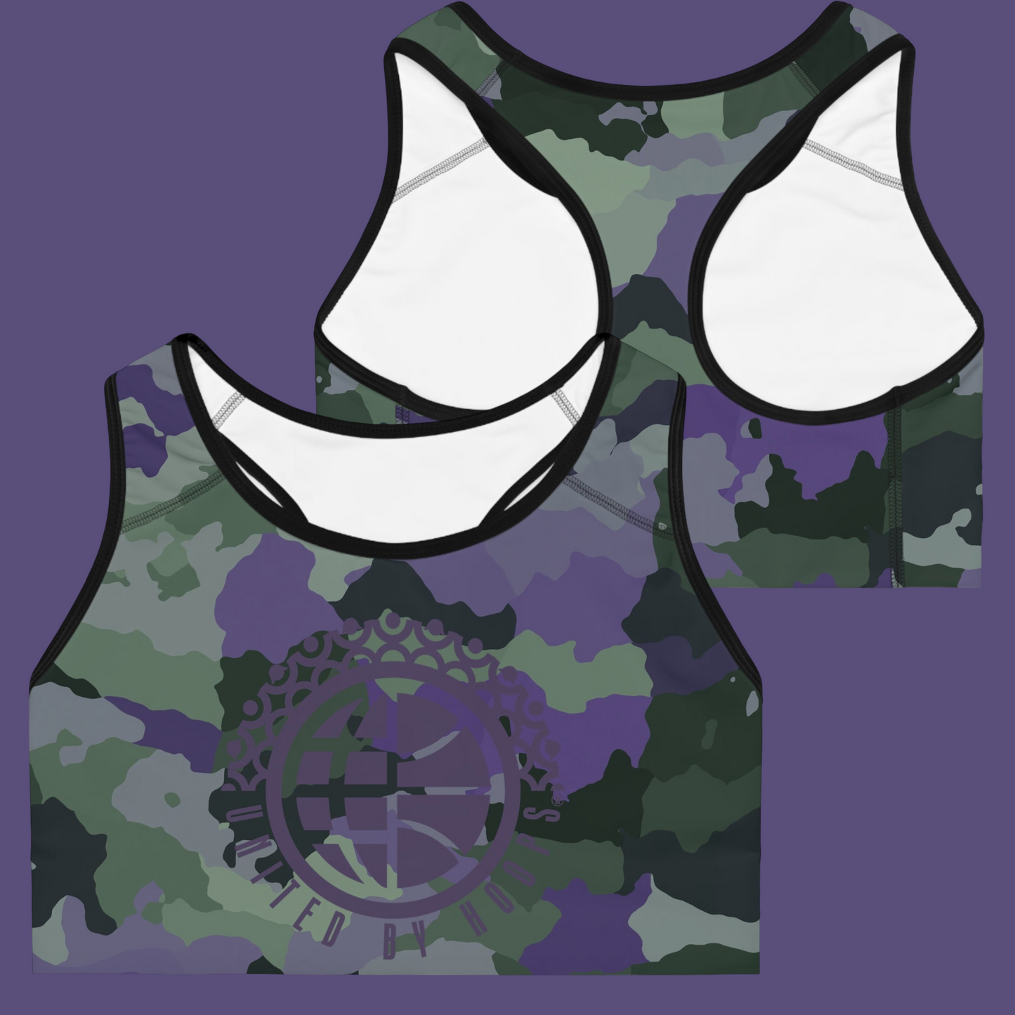 UBH Sports Bra Purp Camo