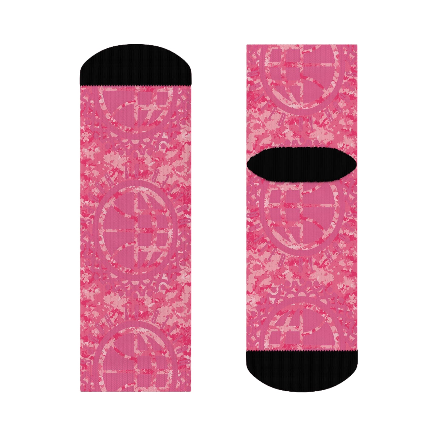 United By Hoops Camo Pink Unisex Socks
