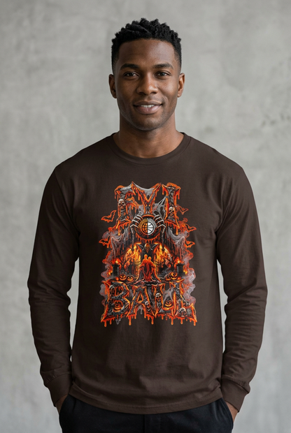 F.Y.I. I Ball Halloween Unisex Adult Cotton Long Sleeve Tee Printify