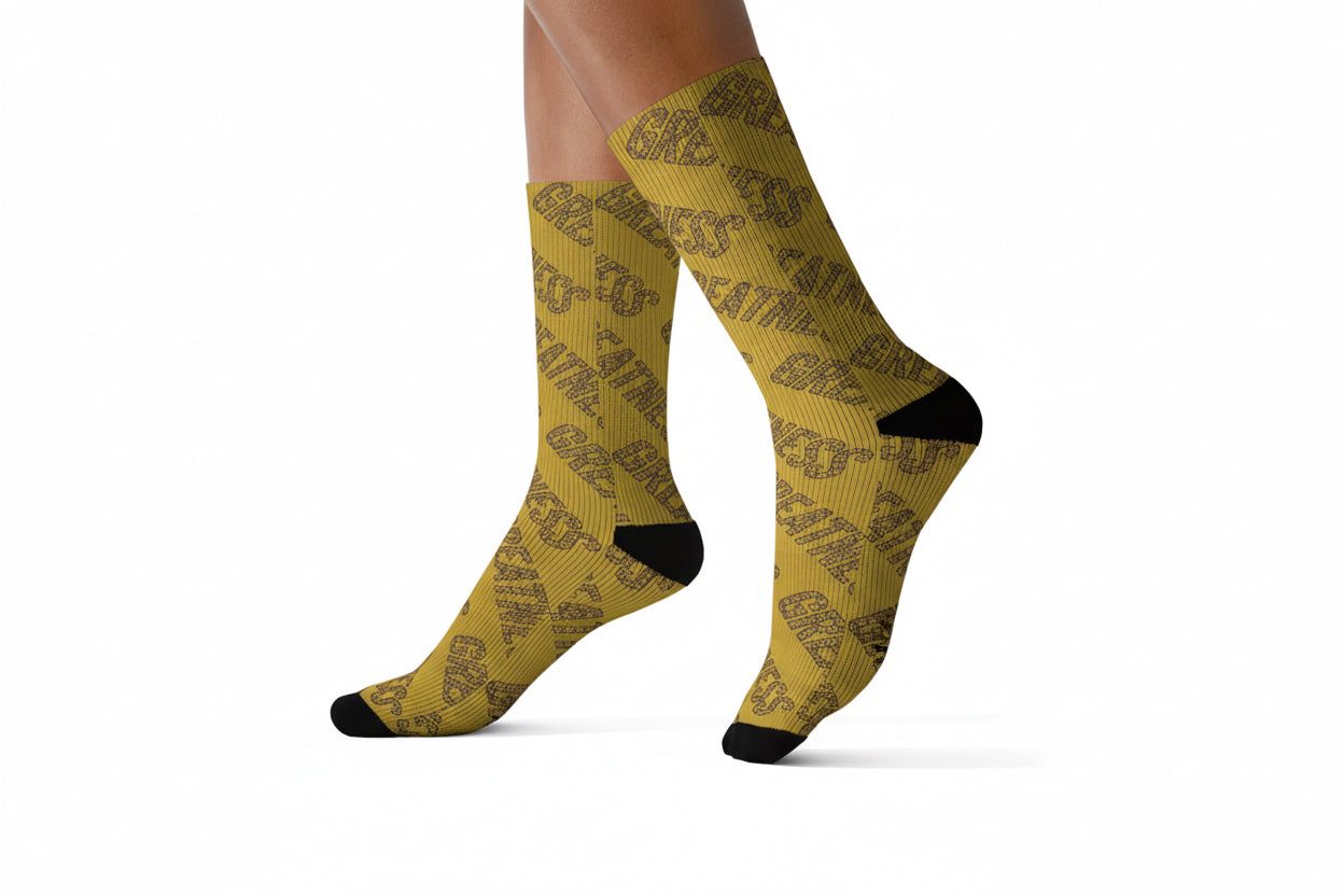 Greatness in Gold Unisex Socks