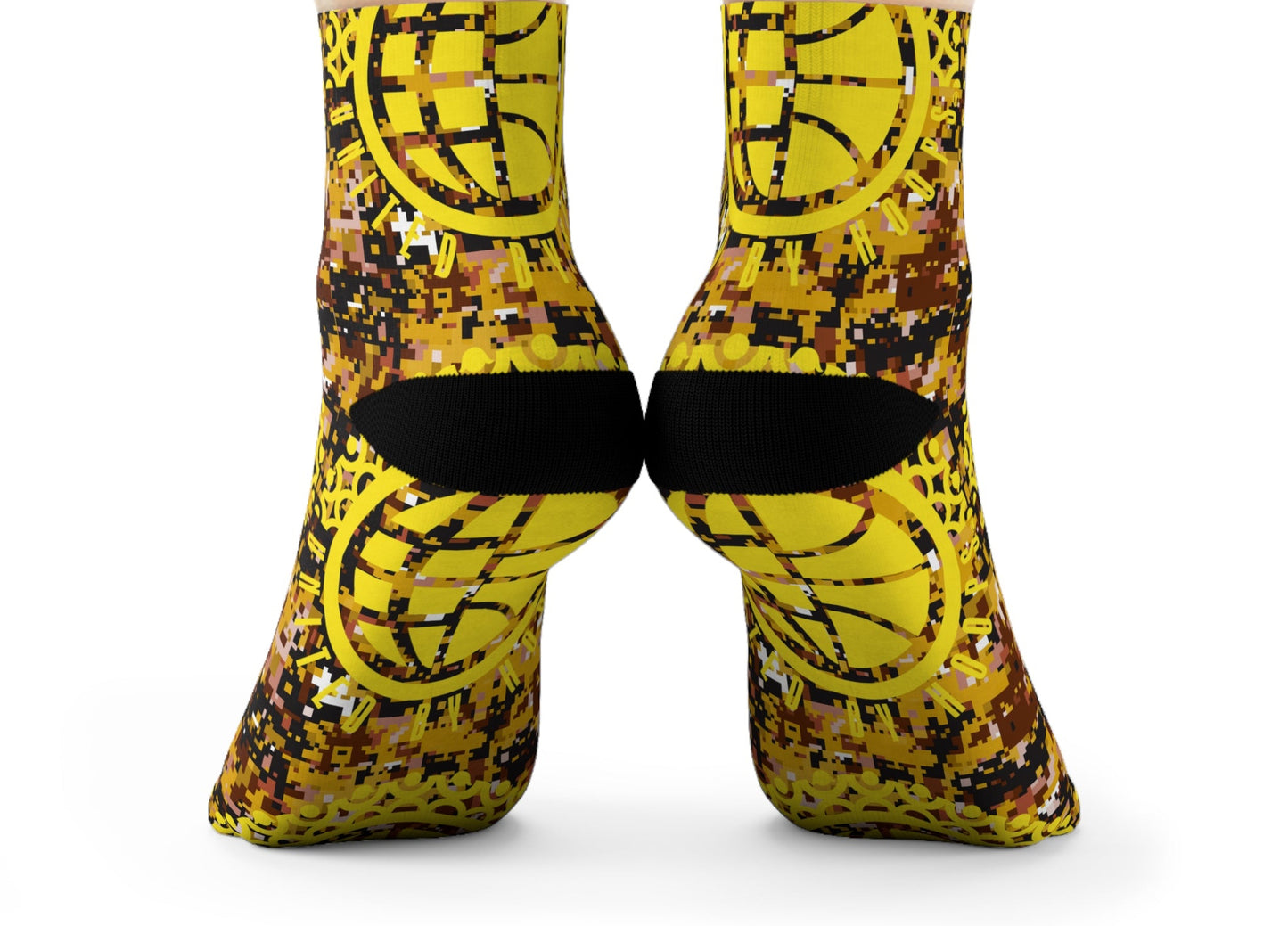 UBH Yellow Camo Crew Socks