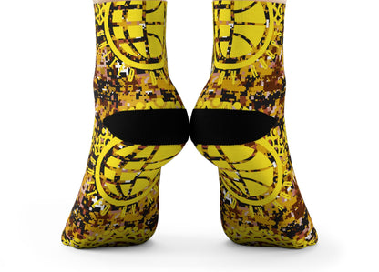UBH Yellow Camo Crew Socks