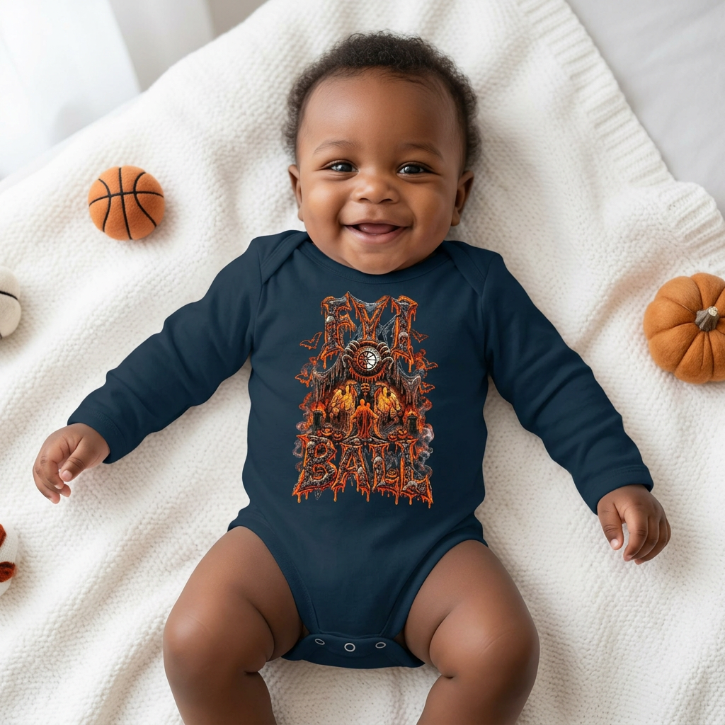 F.Y.I. I Ball Halloween Infant Long Sleeve Bodysuit Printify