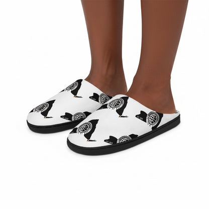 United By Hoops Blackout Indoor Slippers Printify