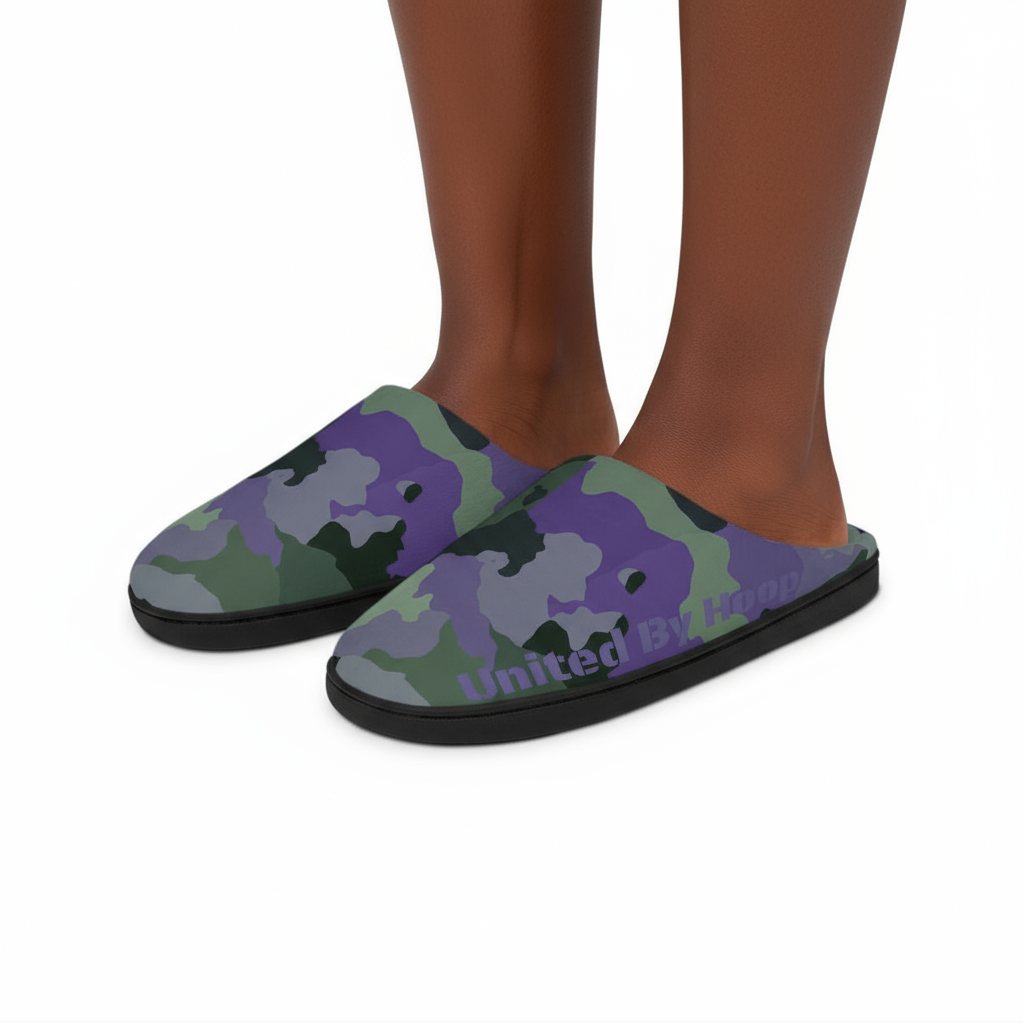 Purp Camo Indoor Slippers