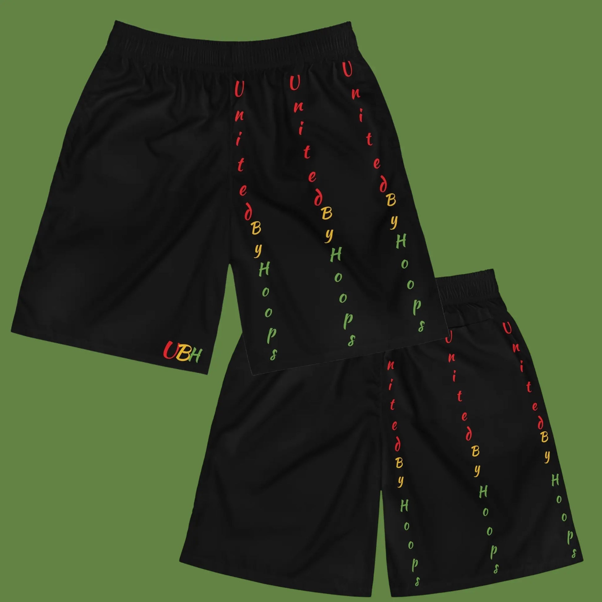 Striped Representation Basketball Shorts Printify