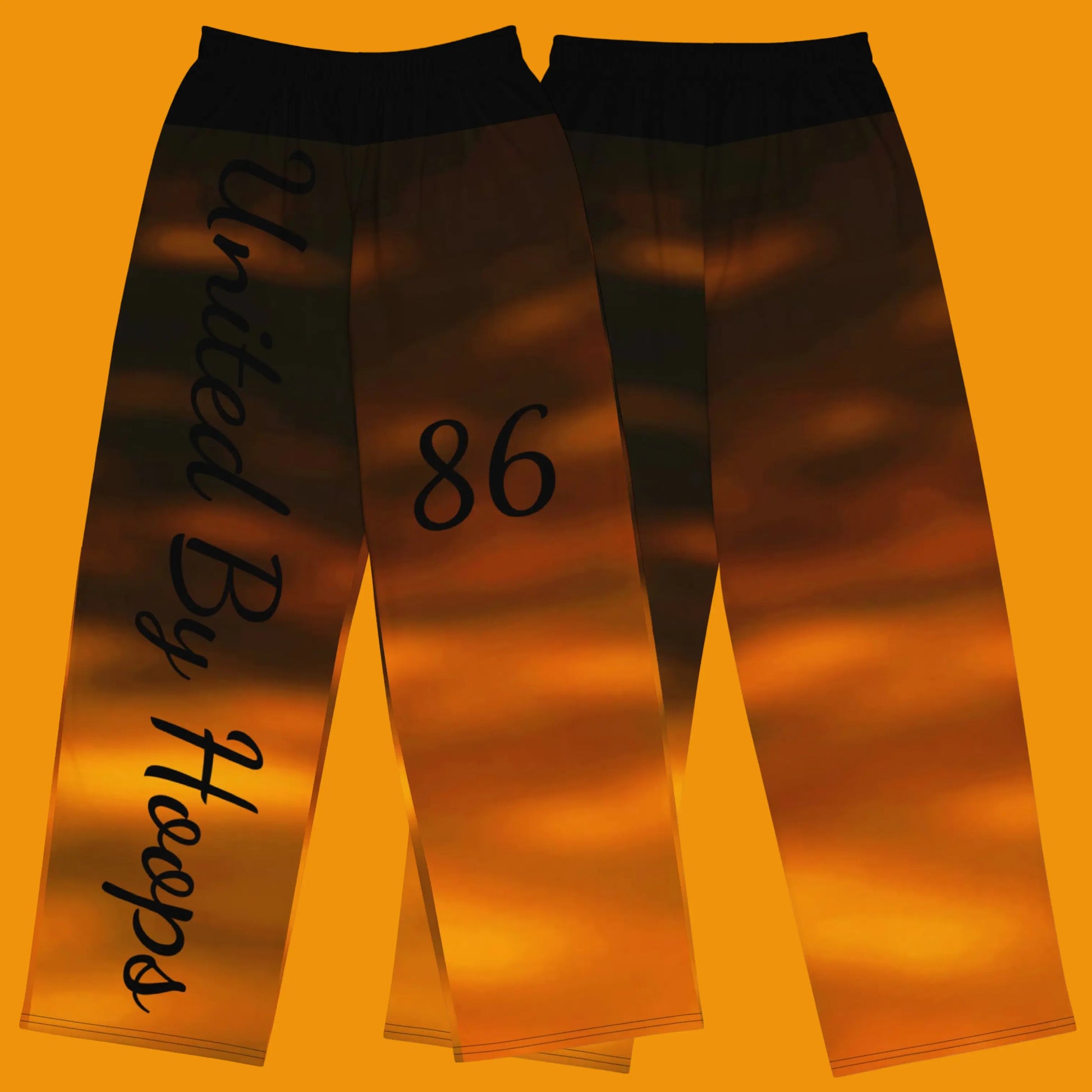 Scripted Personalize Unisex wide-leg pants United By Hoops, LLC