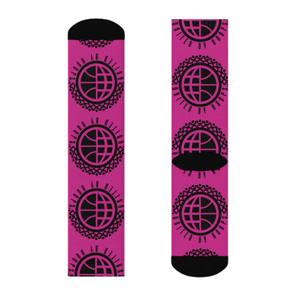 United By Hoops Pink 'n' Black Unisex Socks